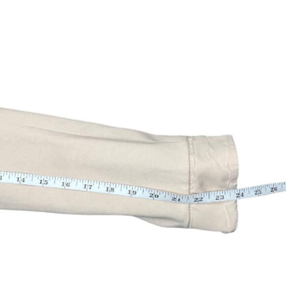 Adrianna Papell Champagne Blush Drape Front Blazer Small Office Classic Sleek - Picture 8 of 12